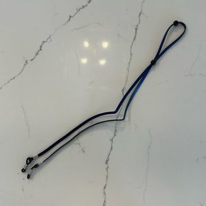 Blue Pleather Glasses Holder